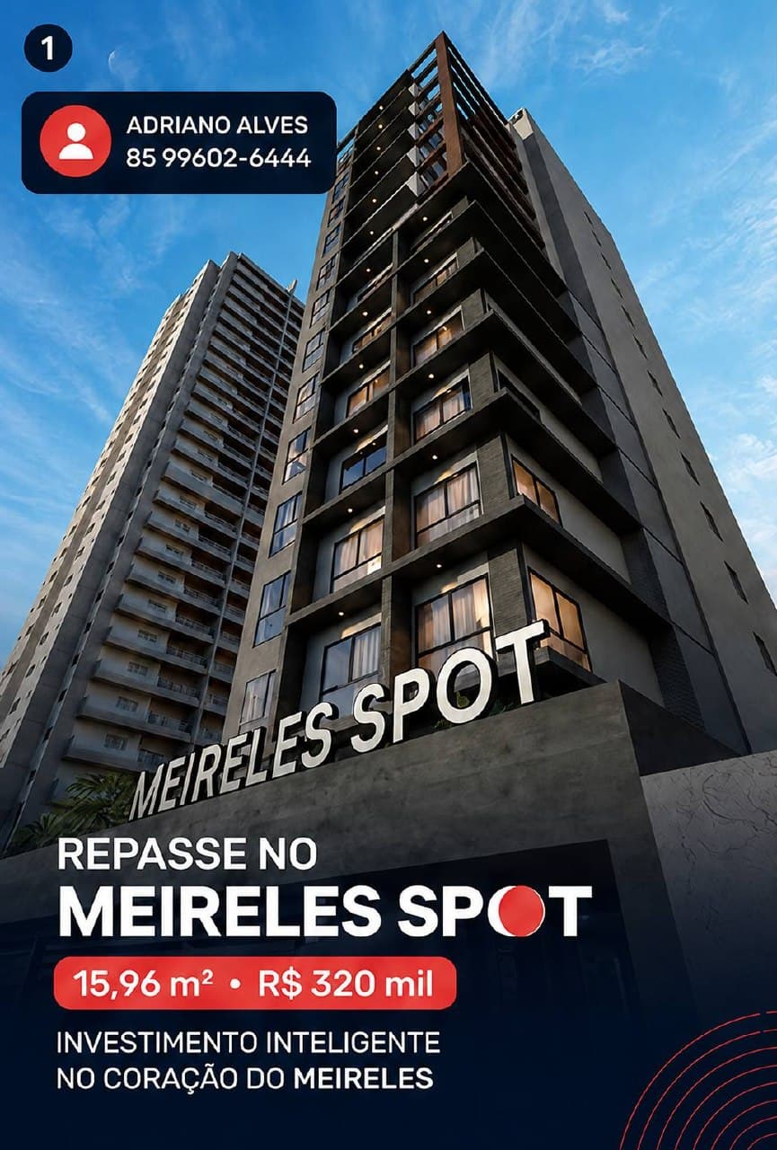 Repasse Studio Meireles 15,96 m² proximo a Beira Mar, foto 1